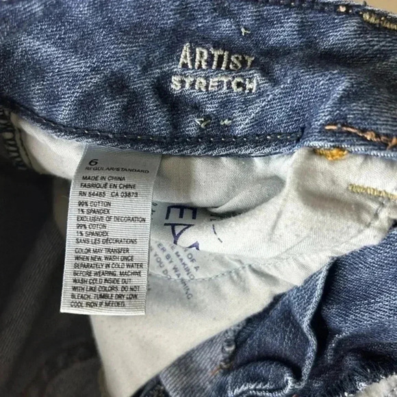 American Eagle Jeans Women's Size 6 Artist Stretch - Picture 9 of 9
